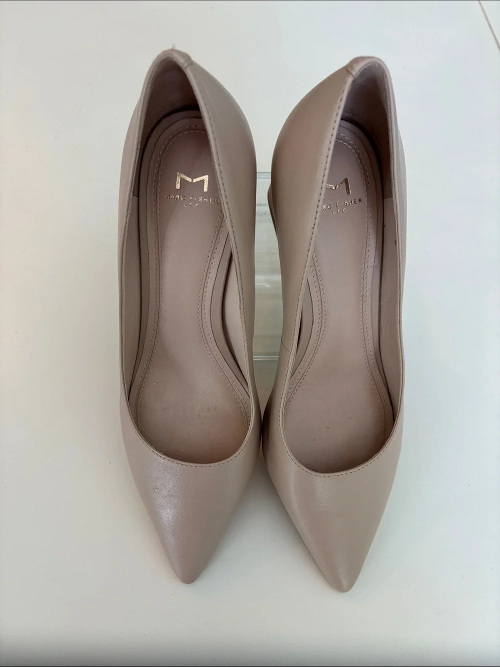 Marc Fisher Soft Taupe Pointed Toe Pumps 6.5